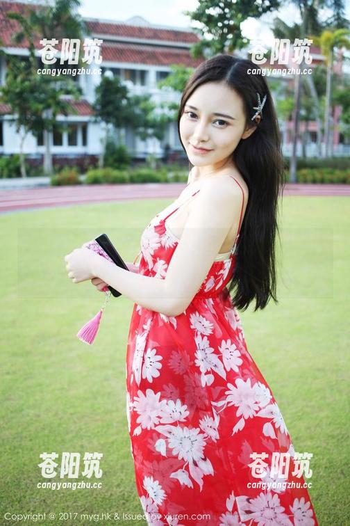 MyGirl美媛馆 - 最新！子纯儿Annie的短裤照片，连风都想来凑热闹！